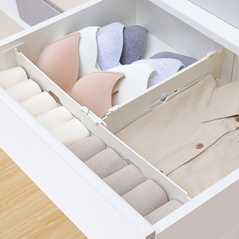 Drawer storage divider underwear plaid partition clothes socks partition finishing grid free combination adjustable
