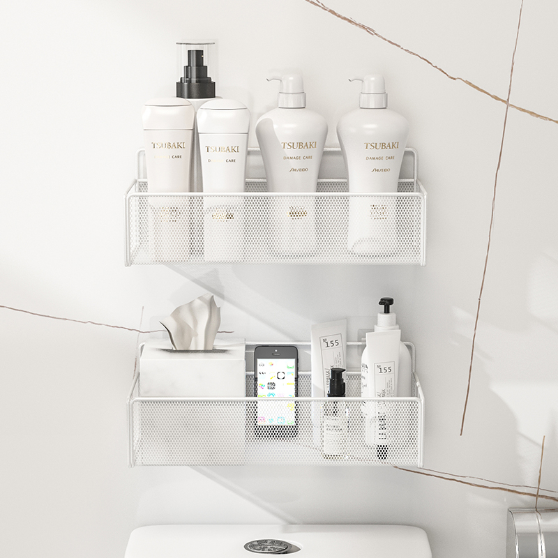 Toilet Toilet Shelf Above PERFORATED WALL HANGING WALL TOILET BATHROOM RACK TOILET WALL-MOUNTED STORAGE CABINET-TAOBAO