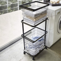 Dirty clothes storage basket dirty clothes basket dirty clothes basket washing basket home storage artifact light luxury ins Wind