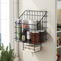 Kitchen Paper Towels Rack Fridge Side shelf Side containing Refreshing Film Bag Shelf Multifunction Wall-mounted Free-to-punch