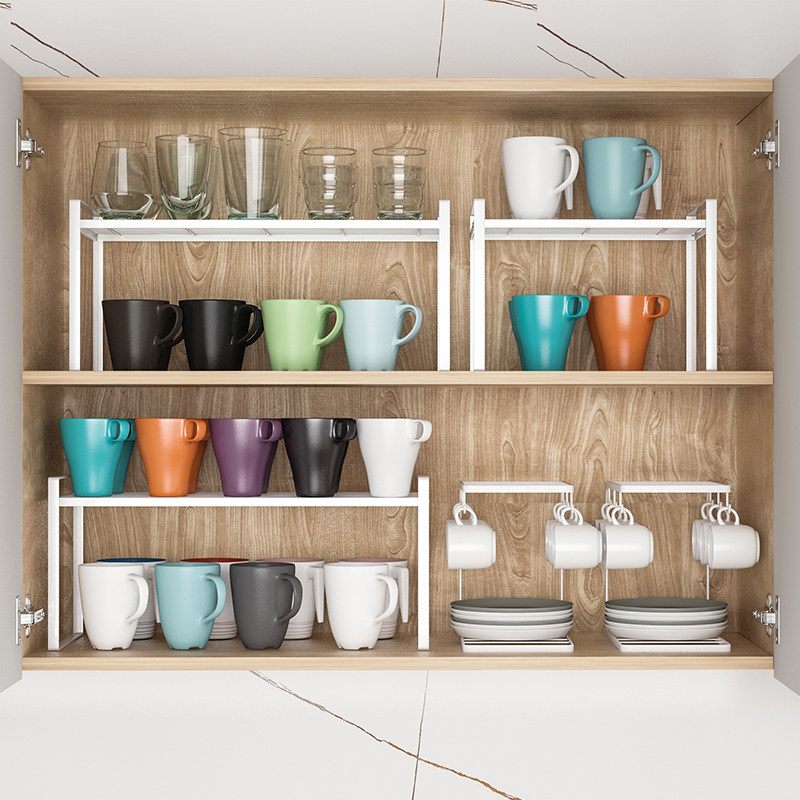 Cup rack water cup shelf put tea cup glass upside down drain rack set home cup cabinet layered