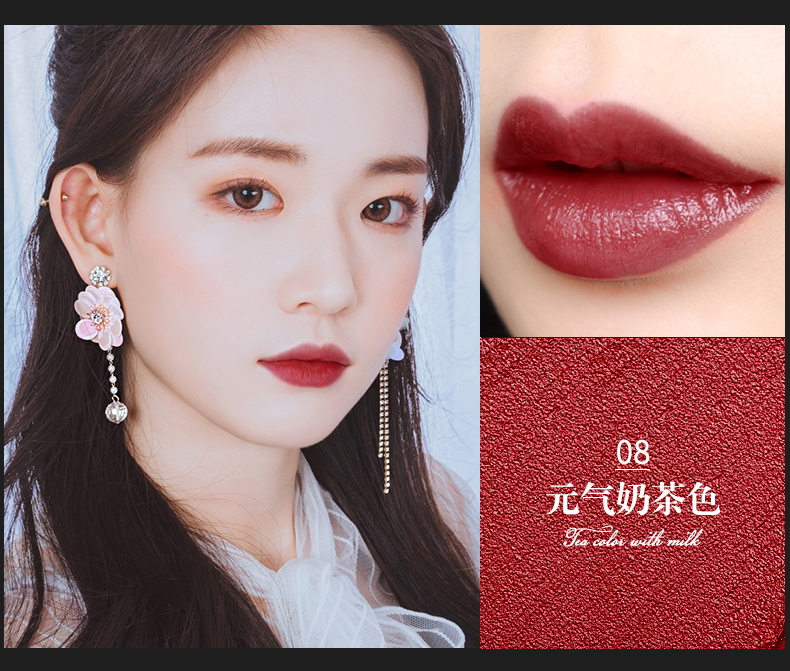 Jiaqiu môi lót không thấm nước bền dưỡng ẩm đích thực không đánh dấu móc môi bút chì người mới bắt đầu matte son môi bút nữ 	son bút chì mamonde 19	
