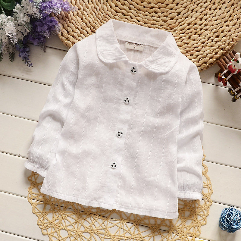 Chemise fille à manche longue - Ref 2087378 Image 8