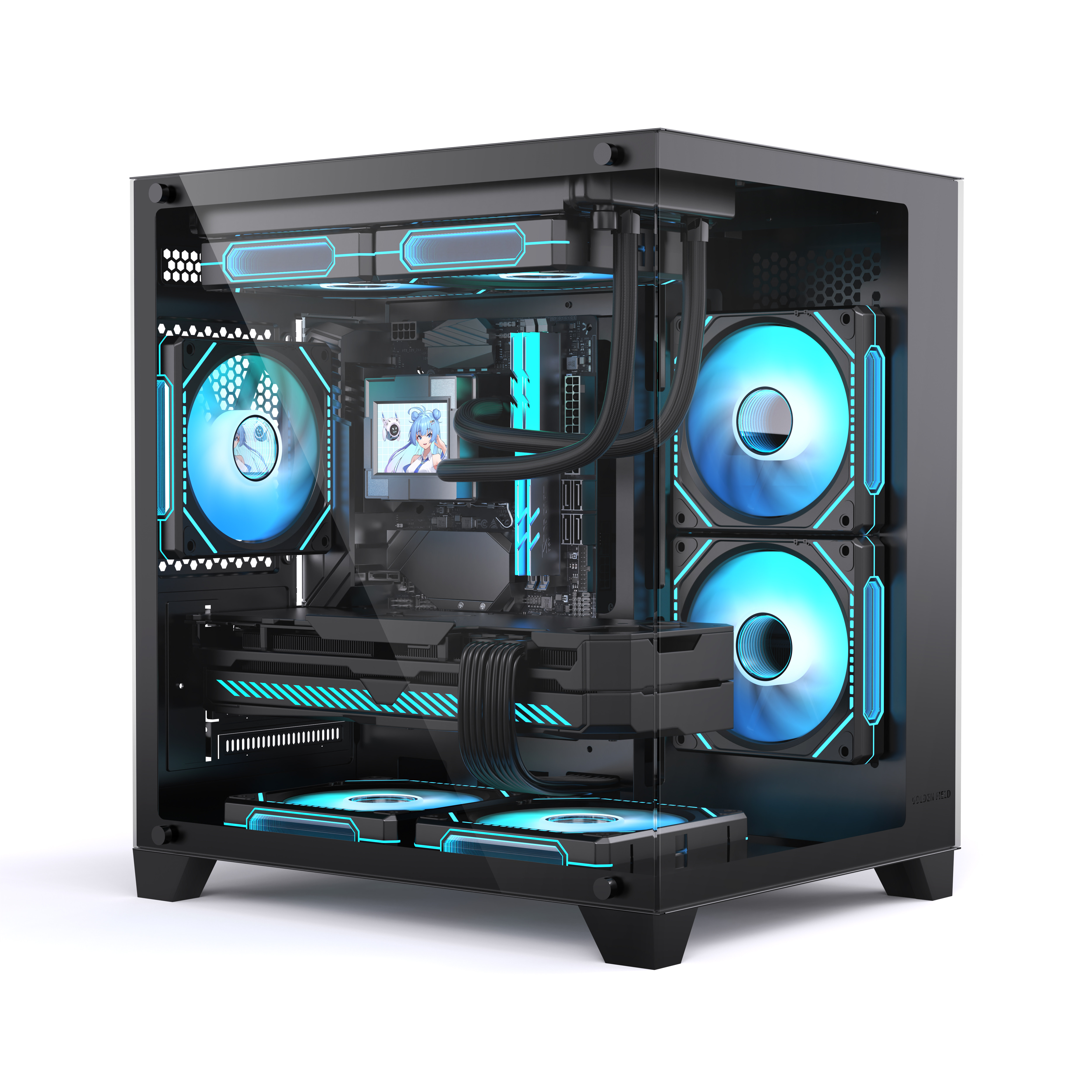 Desktop Computer, Complete Set for Office, Design, Home Use, High-Performance Gaming, Fully Assembled
