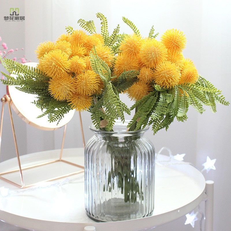 Anti-real flowers on the air conditioner Decorative flowers on the dining table Living room Passepartout fake flowers net red bouquet ins artificial flowers