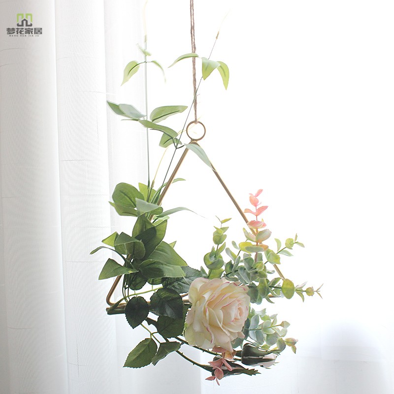 Nordic Creative Hanging Accessories Family Residence Ornament Wall Wall Wall Wall-mounted Pendant Dry Flower Decoration Pendulum Wall Hanging