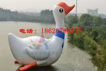 Explosive style air-tight water big white swan inflatable super large white swan advertising animal model inflatable little swan toy