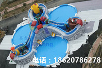 Inflatable Jungle Adventure Bear Infested Combination Slide Inflatable Anime Water World Water Park Combination Water Punch Off