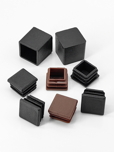 20*20 Plastic Plug Square Tube Inner Plug 2x2 Male Pipe Plug Steel Pipe Table and Chair Foot Pad Furniture Leg Rubber Foot Strap