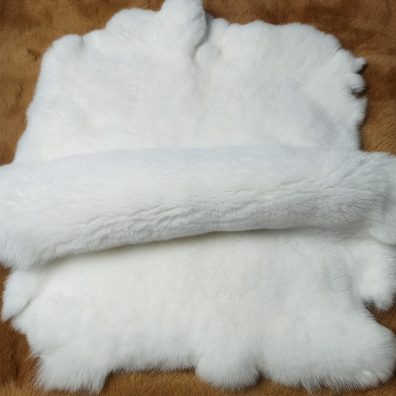 Rabbit Fur Whole Skin, Rex Rabbit Fur DIY Fur Lining for Clothing, Scarf, Handbag, Seat Cushion, Armrest Box Pad