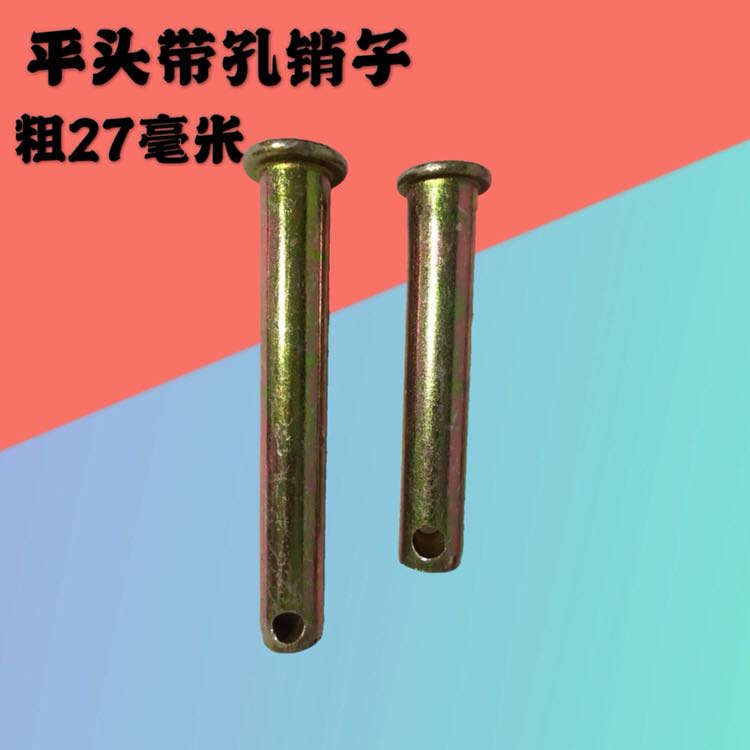 Horizontal pin positioning pin flat head with hole cylindrical Shoko pin Tw type pin shaft coarse 27 mm M27mm fixed