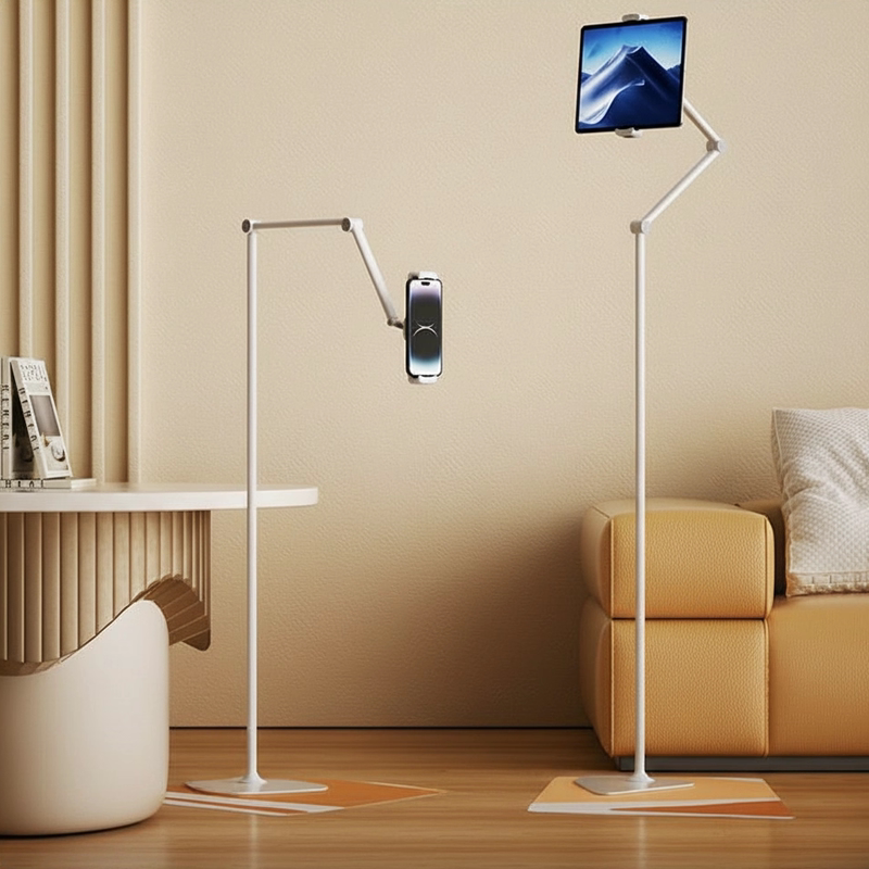 Ledetech/Leide Mobile Phone and Tablet Floor Stand Bedside Mobile Office Video Shooting Universal Clip t