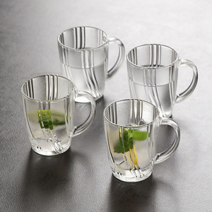 【4个装】230ml大容量玻璃杯家用4个