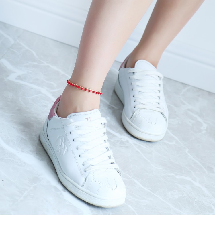 Phiên bản Hàn Quốc của vòng tay ngọc trai vòng chân nữ mô hình bạn gái phụ kiện đơn giản học sinh tươi chân chuỗi trang sức gợi cảm Sen hoang dã - Vòng chân lắc chân nữ bạc ta