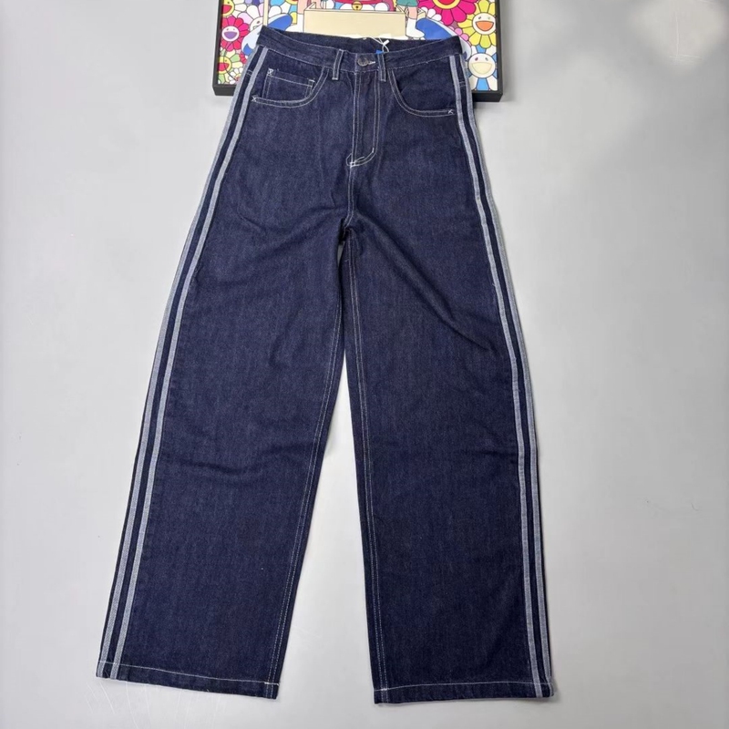 2026 New Popular Sports Casual High-Waisted Slimming Straight-Leg Jeans for Men and Women, Loose and Versatile Wide-Leg Long Pants