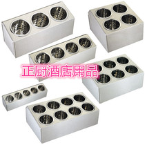 Stainless steel knife and fork box three four five grid knife and fork box shelf Single row knife and fork bucket can be separated and cleaned