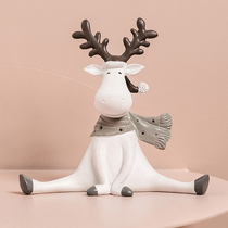 Home living room shelf decorations bedroom bedside table furnishings Nordic ins Wind creative deer car accessories