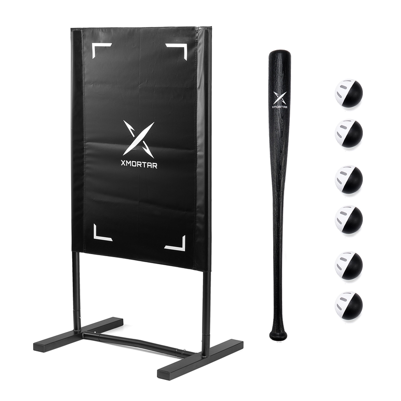 Weifu Ball Grand Slam Set, Includes 1 Ball Rack, 1 Bat, 6 Balls