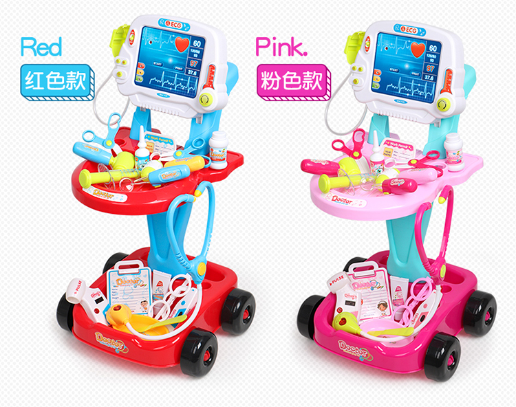 Bộ đồ chơi bác sĩ trẻ em Bắc Mỹ cho bé trai và bé gái chơi nhà búp bê đồ chơi