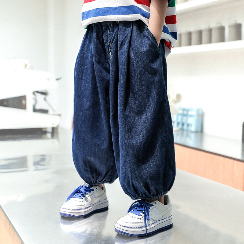 Boy pants Summer 2022 new CUHK Boy Light Cage Pants Boy Anti-mosquito Pants Summer Clothing Thin Jeans Tide