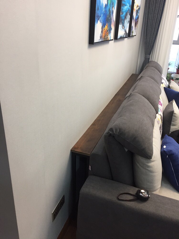 Living-room sofa Back-shelf Back-cabinet Shelves Leaning Wall Solid Wood Floor Headboard Containing shelf Shelf Cabinet Customize custom