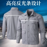 Летняя хлопковая униформа медсестры для работы, тонкий комплект, износостойкий лонгслив, защита от ожогов