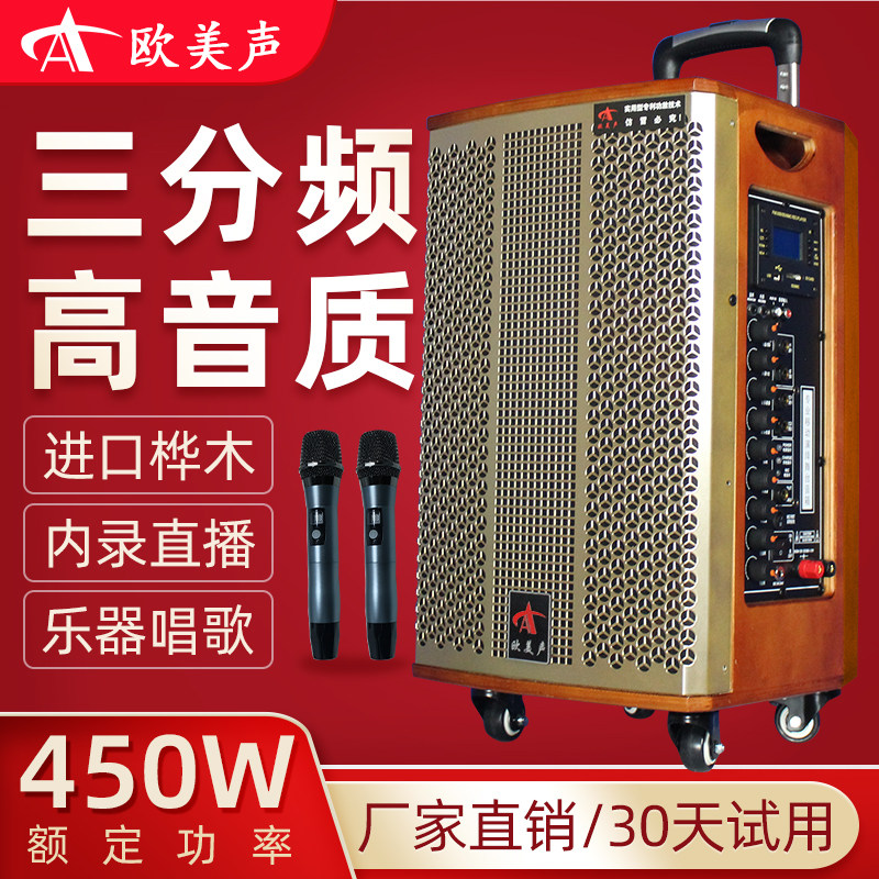 European and American Sound 168H12 Outdoor Professional Performance Acoustic Vock Song K Song 30% Band Wireless Microphone Pull-Lever Speaker