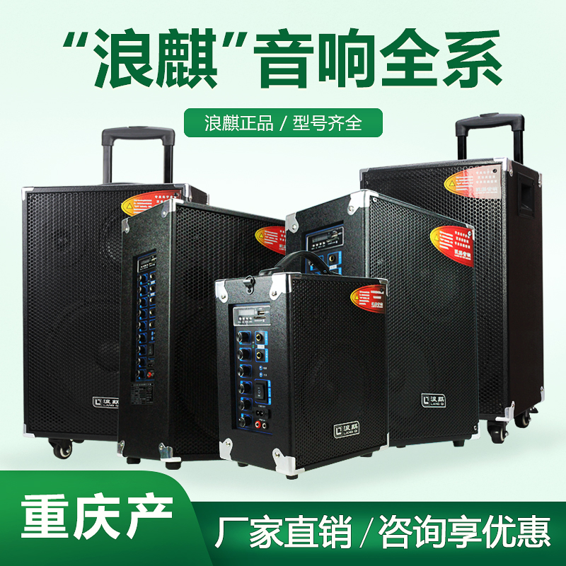 Wave Kirch Baby Bag Portable Acoustics Outdoor Ground Stall Called Selling Mobile K Song Performance Portable Speaker With Wireless Microphone