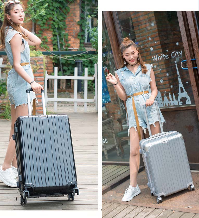 Vali nam 24 inch vali Hàn Quốc bánh xe vạn năng nhỏ hộp tươi mật khẩu hộp sinh viên hành lý xe đẩy trường hợp nữ vali hồng