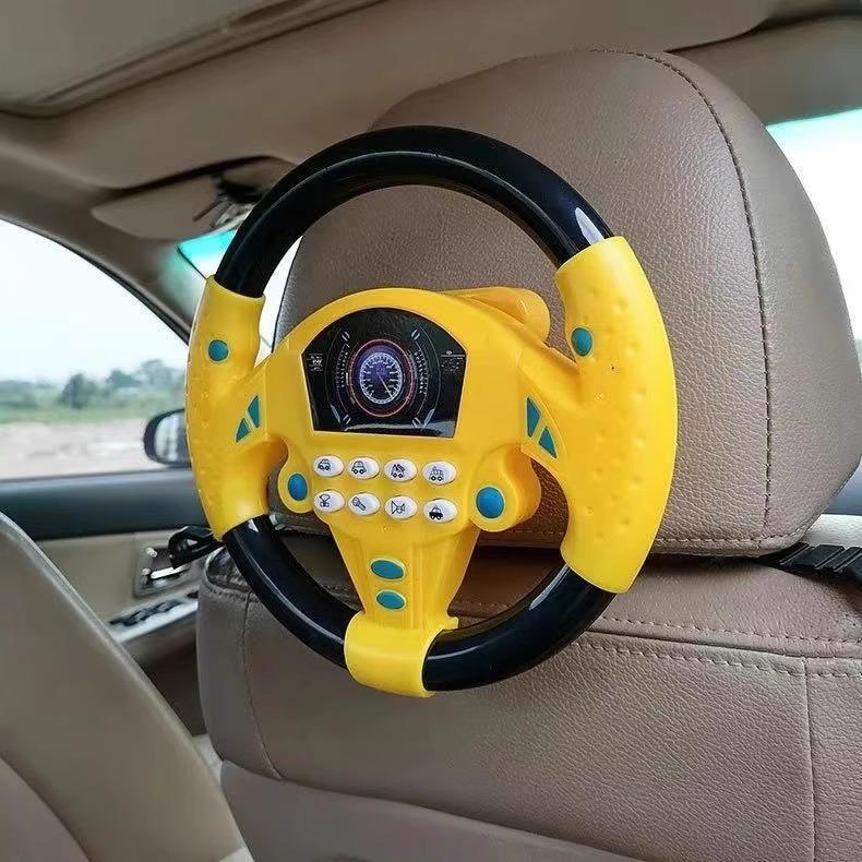 Children's Simulation Co-Pilot Steering Wheel Educational Toy Model Early Education Toy for Boys and Girls Children's Simulation Co-Pilot Steering Wheel Educational Toy Model Early Education Toy for Boys and Girls