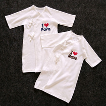 Newborn baby cotton breathable night dress spring and autumn long nightgown full moon baby cute pajamas winter padded clothes