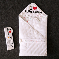 Newborn baby anti-jump cotton quilt spring and autumn warm winter hug quilt newborn baby small quilt summer thin section