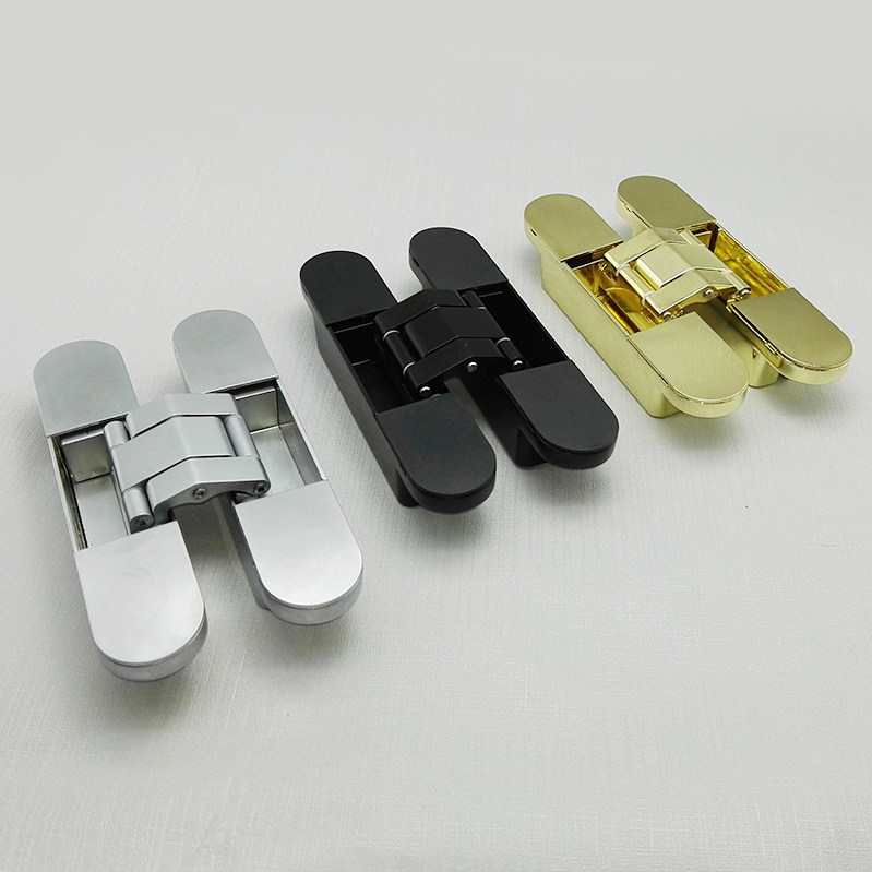 Three-dimensional invisible hinge cross hinge folding door three-dimensional adjustable hidden door hinge dark door hinge