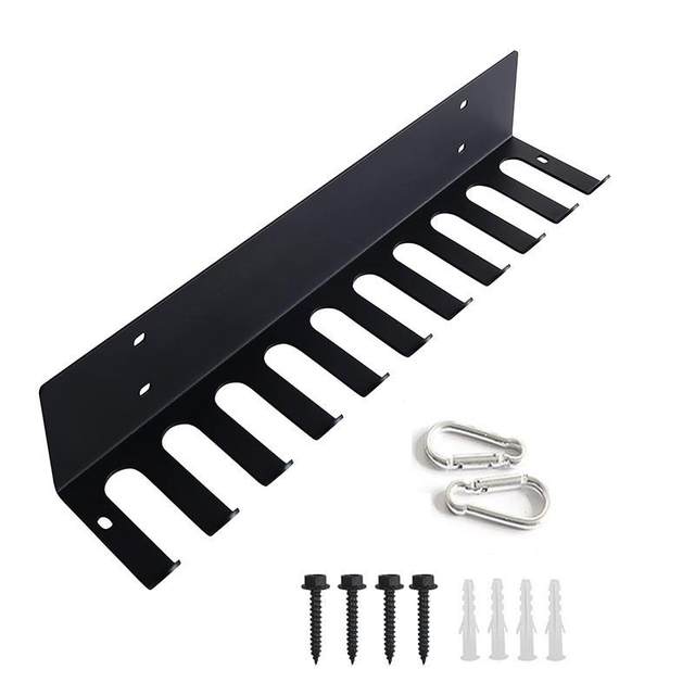 Heavy duty gym storage bracket wall-mounted fitness equipment storage rack multi-function exercise equipment organization tool