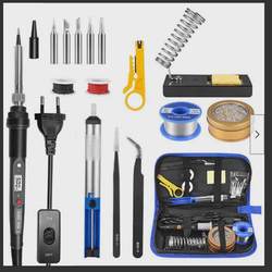 220V110V60W temperature adjustable electric soldering iron display multimeter combination Suit maintenance tool internal thermal welding pen