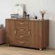 Office file cabinet with lock drawer cabinet balcony storage cabinet wooden floor-standing storage cabinet information cabinet mobile low cabinet