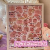 Birthday photo frame handmade diy post-it notes 100 happy birthday greetings paintings for best friends and graduation gifts