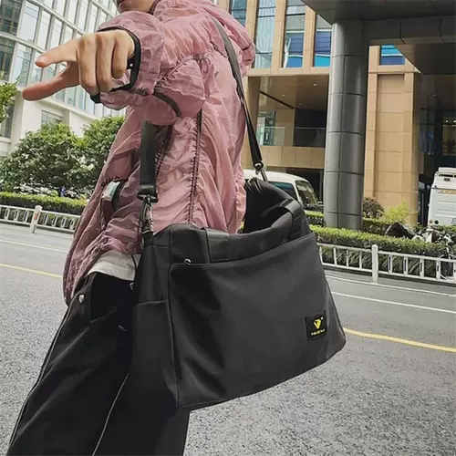 Нейлоновая водоотталкивающая вместительная и большая сумка через плечо, портативный ноутбук