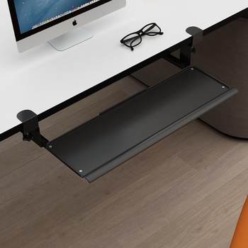 Punchless keyboard bracket slide rail keyboard rack without installation desktop computer stand computer stand drawer mouse storage rack