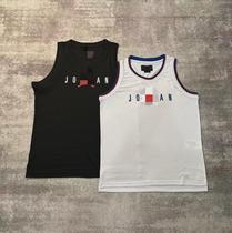 Summer Thin Breathable Sleeveless Sports Basketball Vest Top Moisture-wicking Round Neck American Shooting Jersey Quick-drying Mens