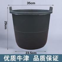 Beef tendon bucket round bucket thickened portable cement bucket pick rubber plastic small multi-purpose dung bucket rubber bucket rubber bucket resistant