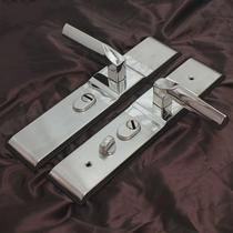 Universal anti-theft door handle Buyang thickened anti-pry panel 304 stainless steel entrance door lock handle