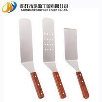 t snack fried buns spatula pancake spatula extended pan-fried buns spatula pancake spatula stainless steel wooden handle pot stickers
