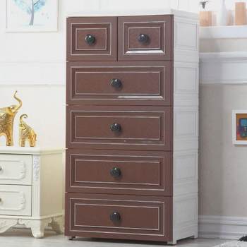 Drawer storage cabinet wardrobe storage large drawer storage cabinet five-layer children's baby clothes yale box