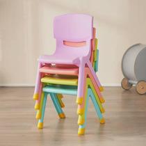 Thickened childrens chair kindergarten back chair plastic small stool household small chair baby dining chair anti-slip stool