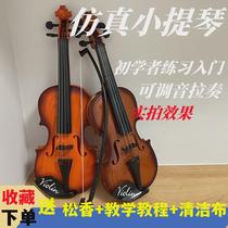 Childrens simulated violin for beginners to practice and play the harpsichord instrument for beginners to take pictures and display the model