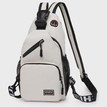Multifunctional sports waterproof chest bag for men and women versatile crossbody bag Korean style large capacity casual shoulder backpack