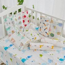 Newborn baby bath towel baby two-layer gauze towel pure cotton childrens single-layer gauze towel bamboo cotton thin blanket blanket