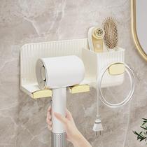 Hair dryer storage rack without punching bathroom hair dryer bracket bathroom hanger hair dryer storage toilet shelf