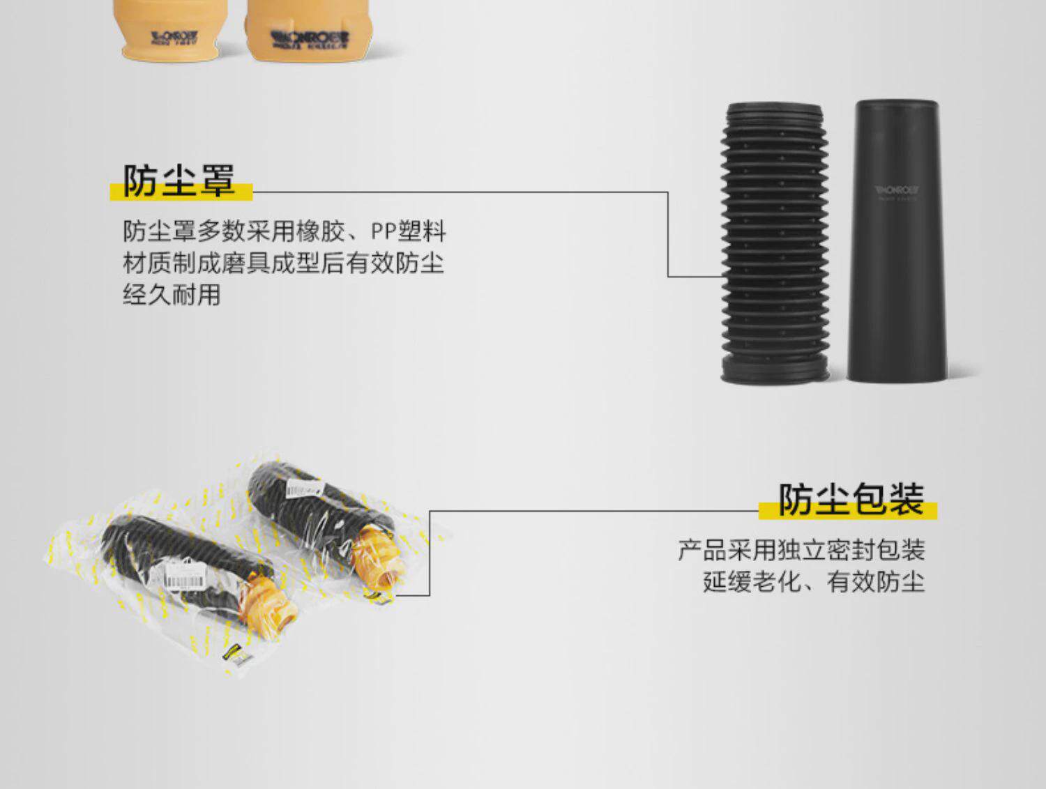 товар из китая 蒙诺 汽车减震器防尘套缓冲胶套块 标致308/408/508/4008/5008